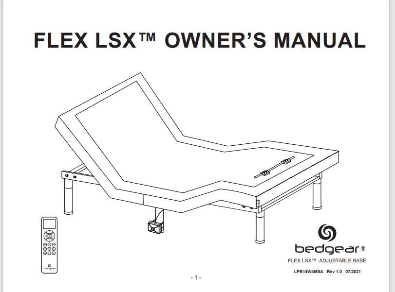 Flex LSX Owner's Manual Image.