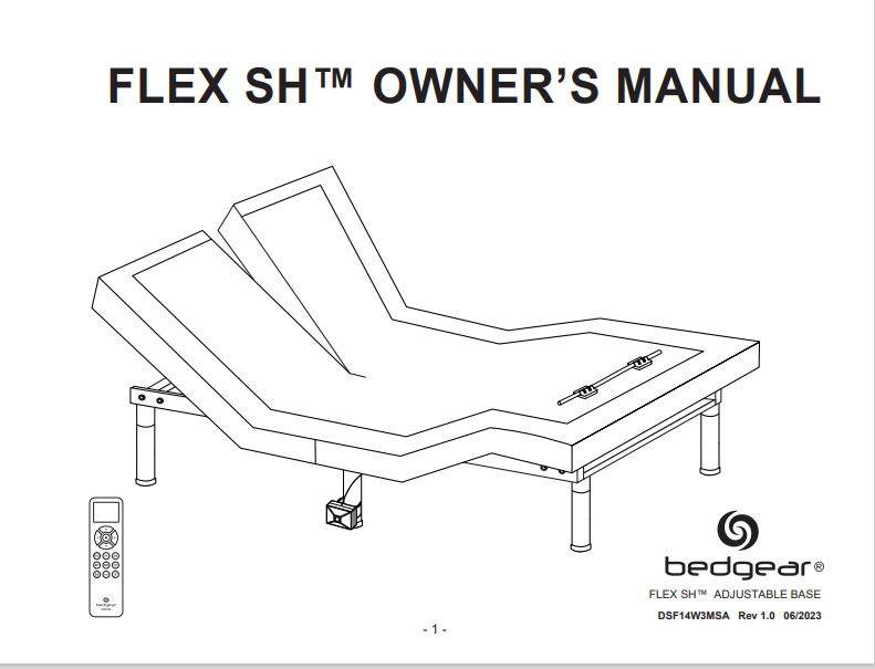 Flex SH Owner's Manual screenshot.