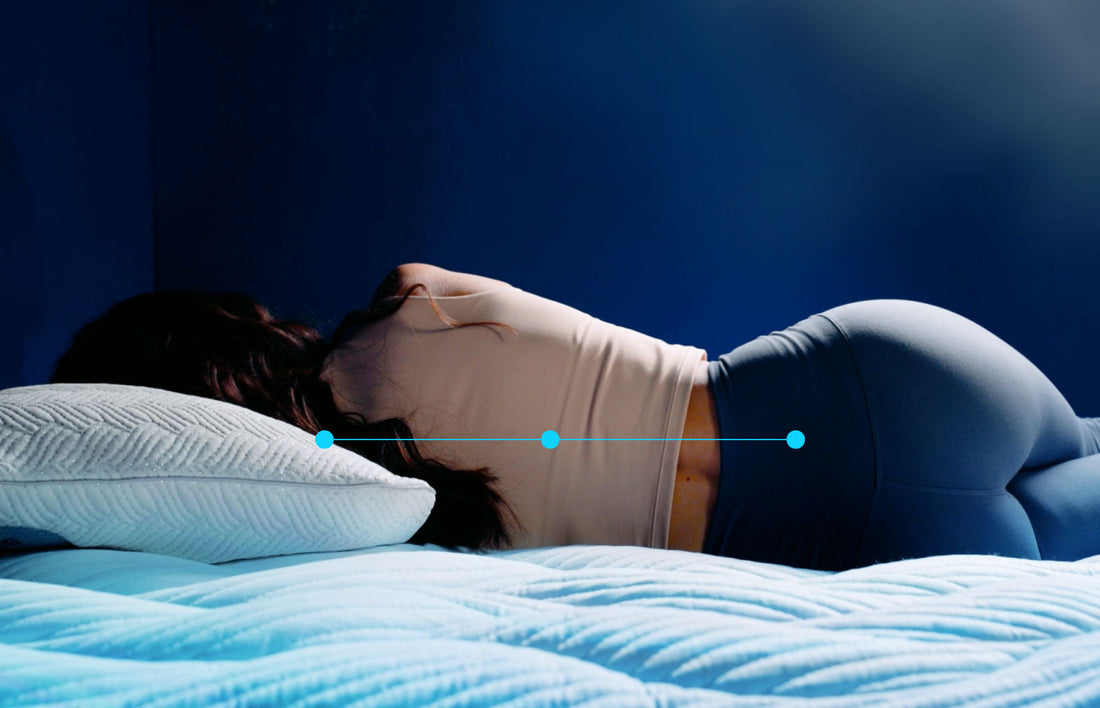 A woman sleeping on the best mattress for pressure points.