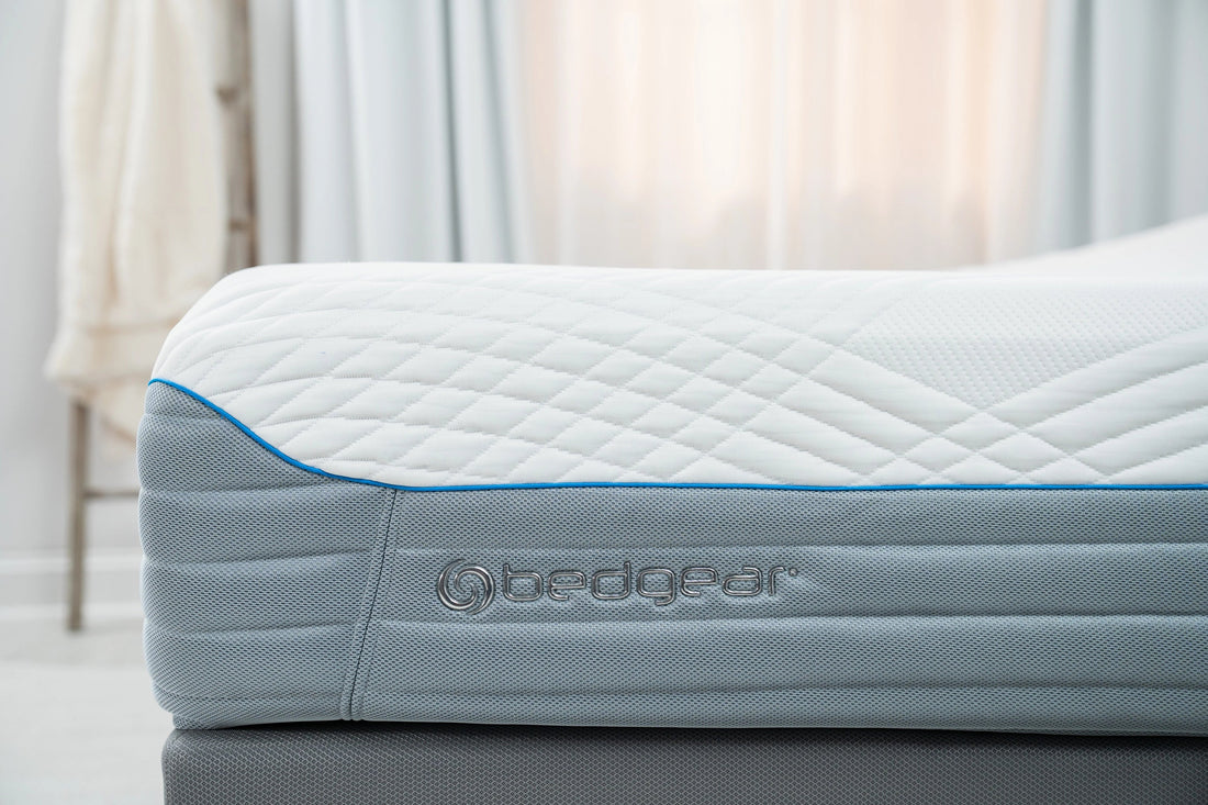 BEDGEAR's California King split head mattress. 