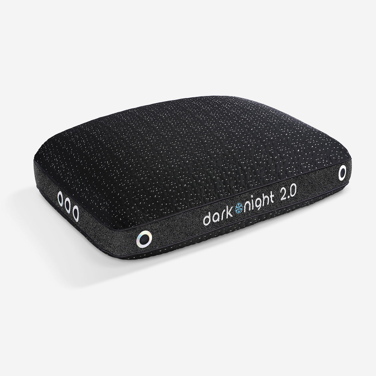 A dark night 2.0 pillow shown on a clean white background.