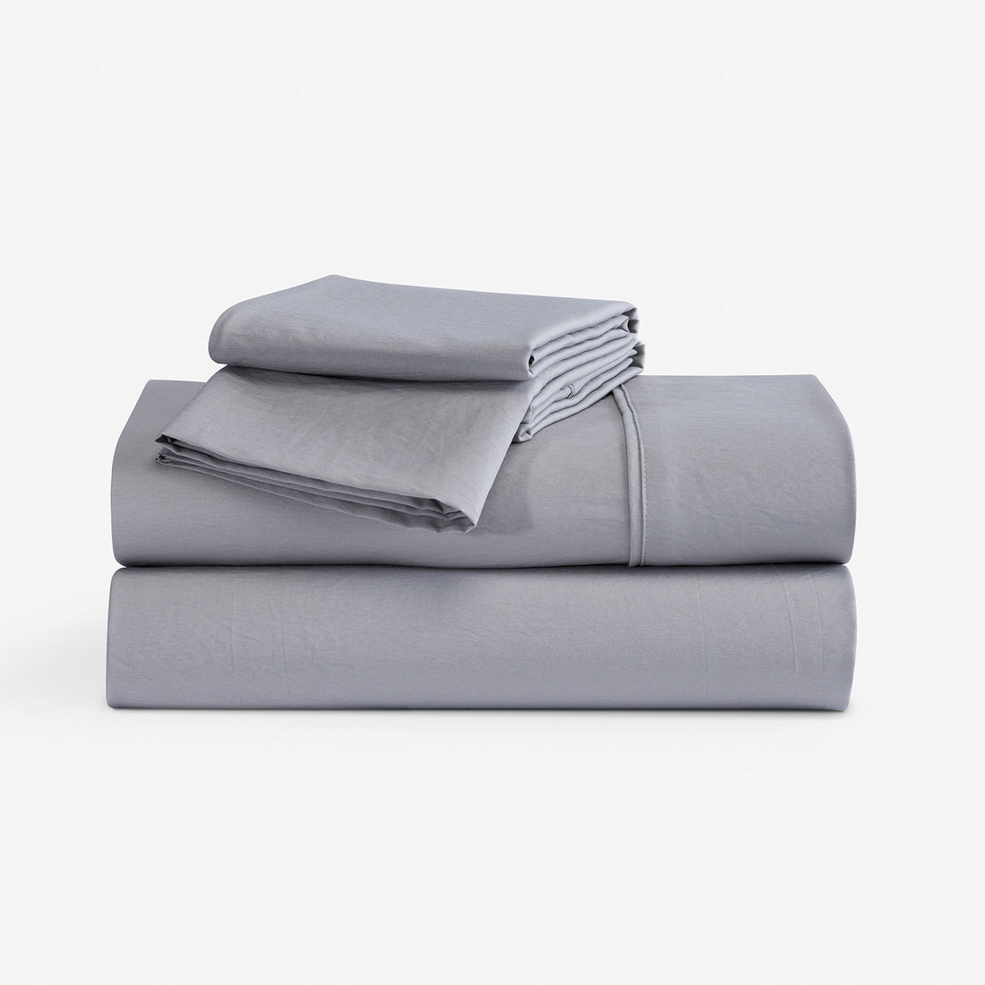 Stacked essential sheets in grey. "light grey"