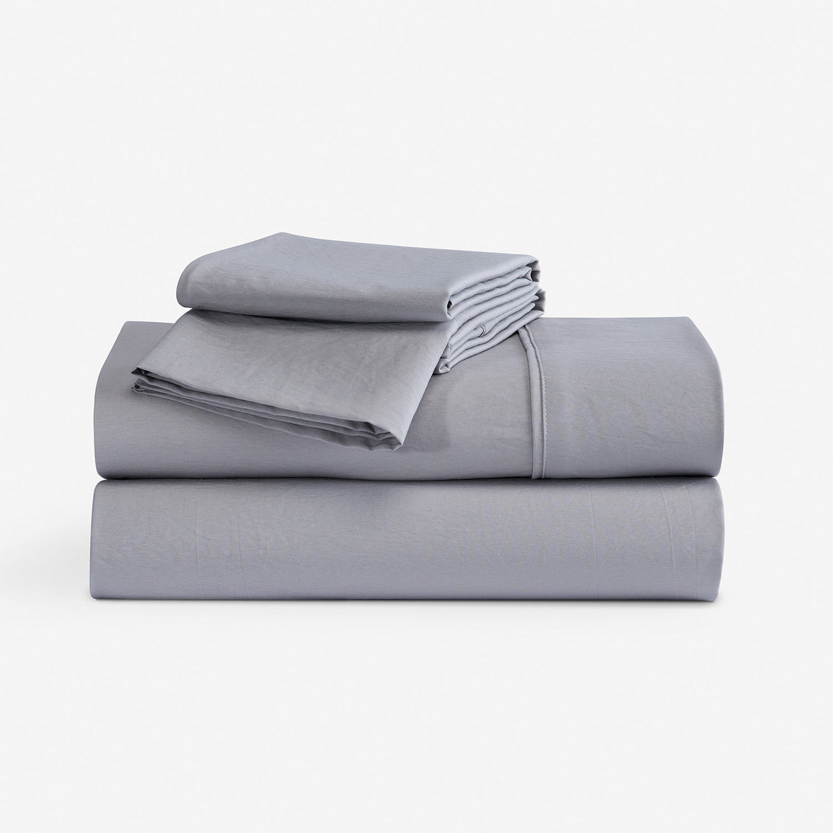 Stacked essential sheets in grey.