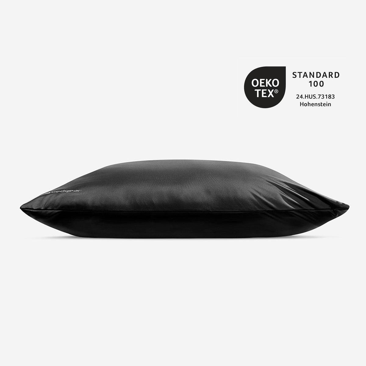Black Performance Pillow Case on Pillow