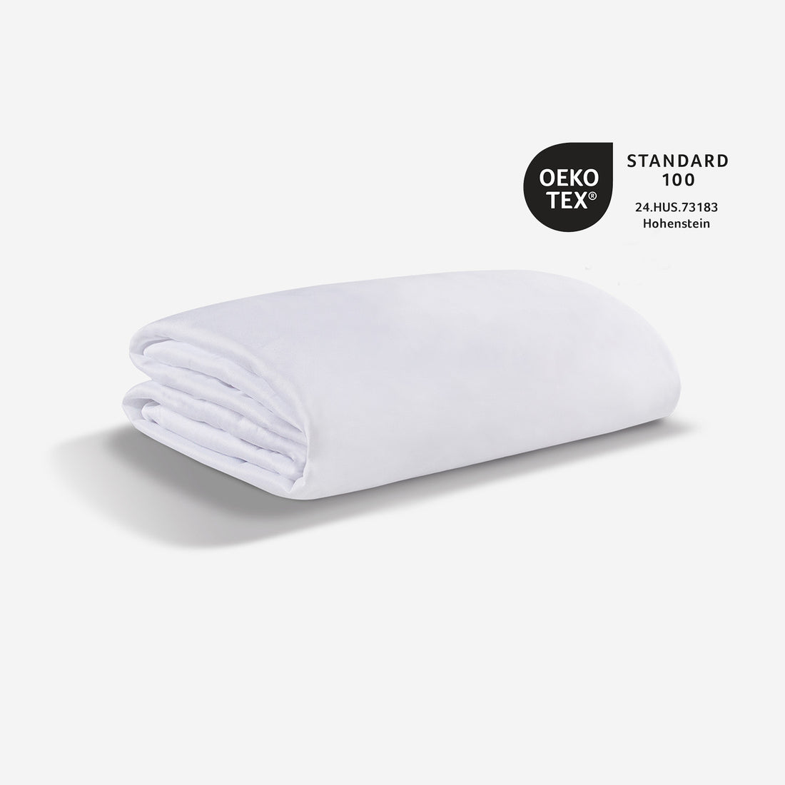 An image of BEDGEAR sheets next to an OEKO Tex logo. 