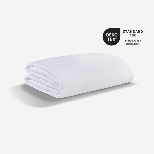An image of BEDGEAR sheets next to an OEKO Tex logo. 