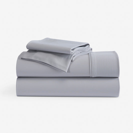 An image of a light grey VerTex sheet set stacked. "light grey"