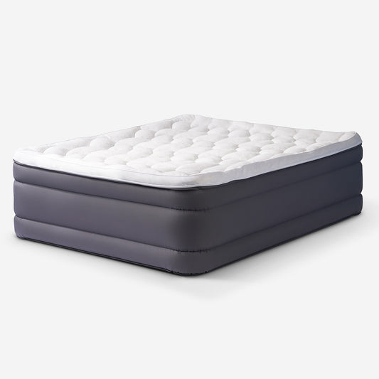 Queen air mattress on a white background 