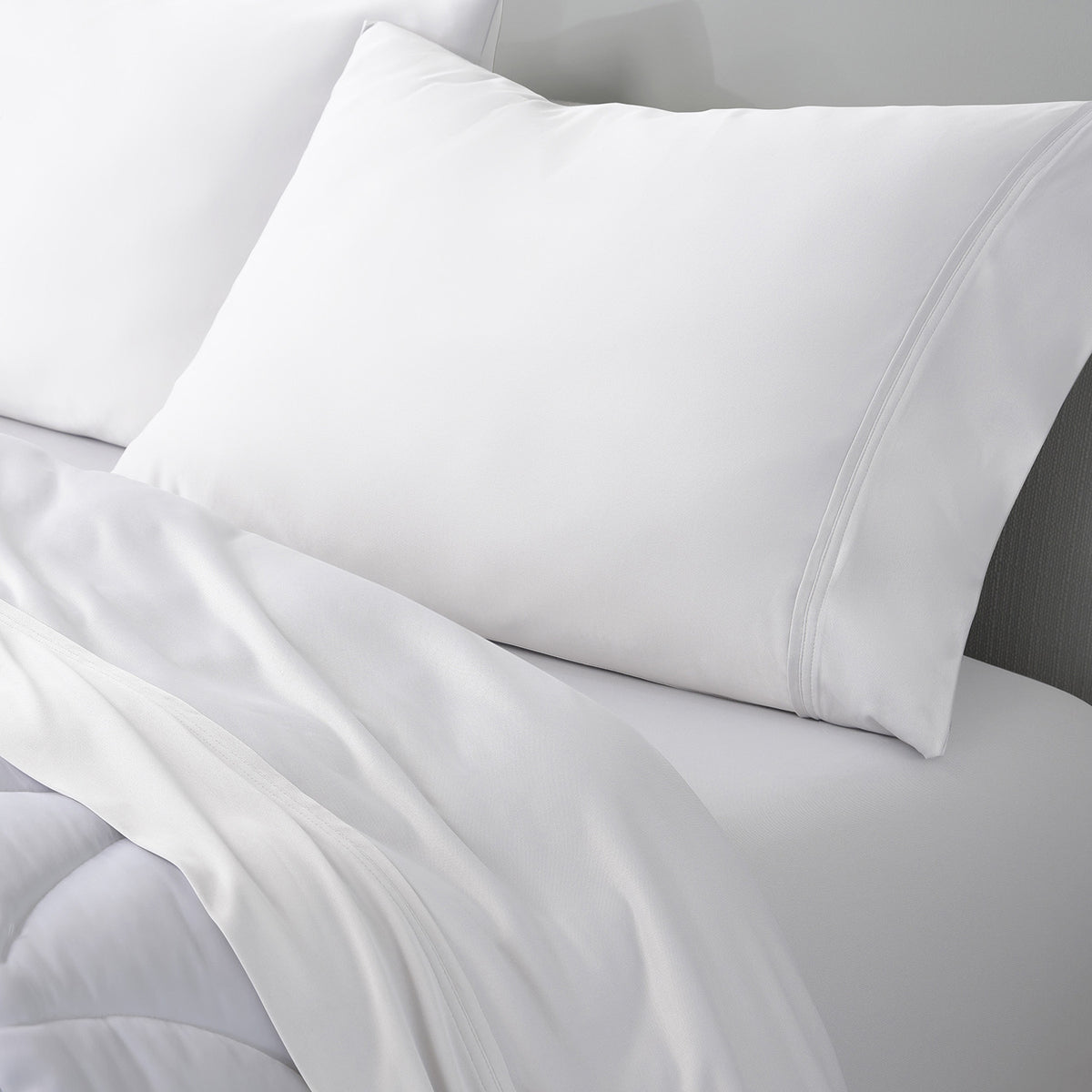 DriTec pillowcases and sheets on a bed.