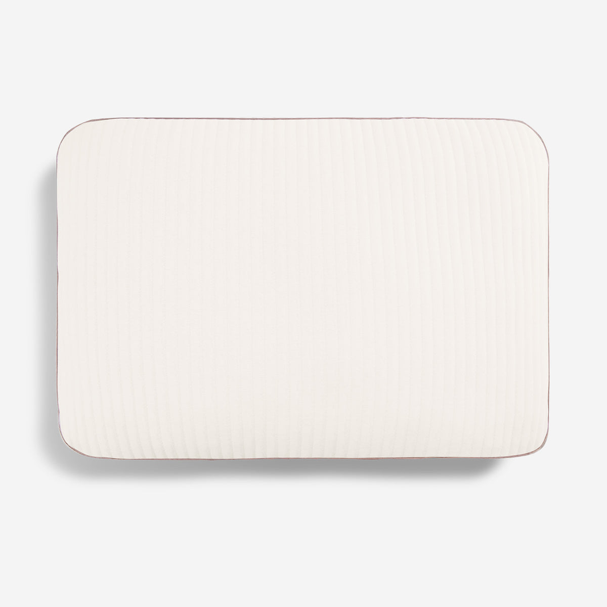 Top view of a calm performance pillow showing the cover detail