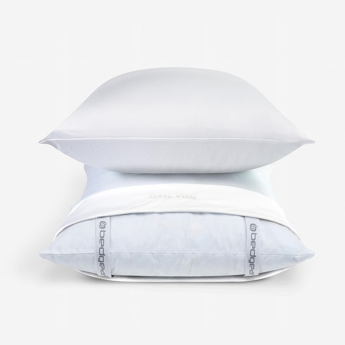 An image of white VerTex pillowcases.