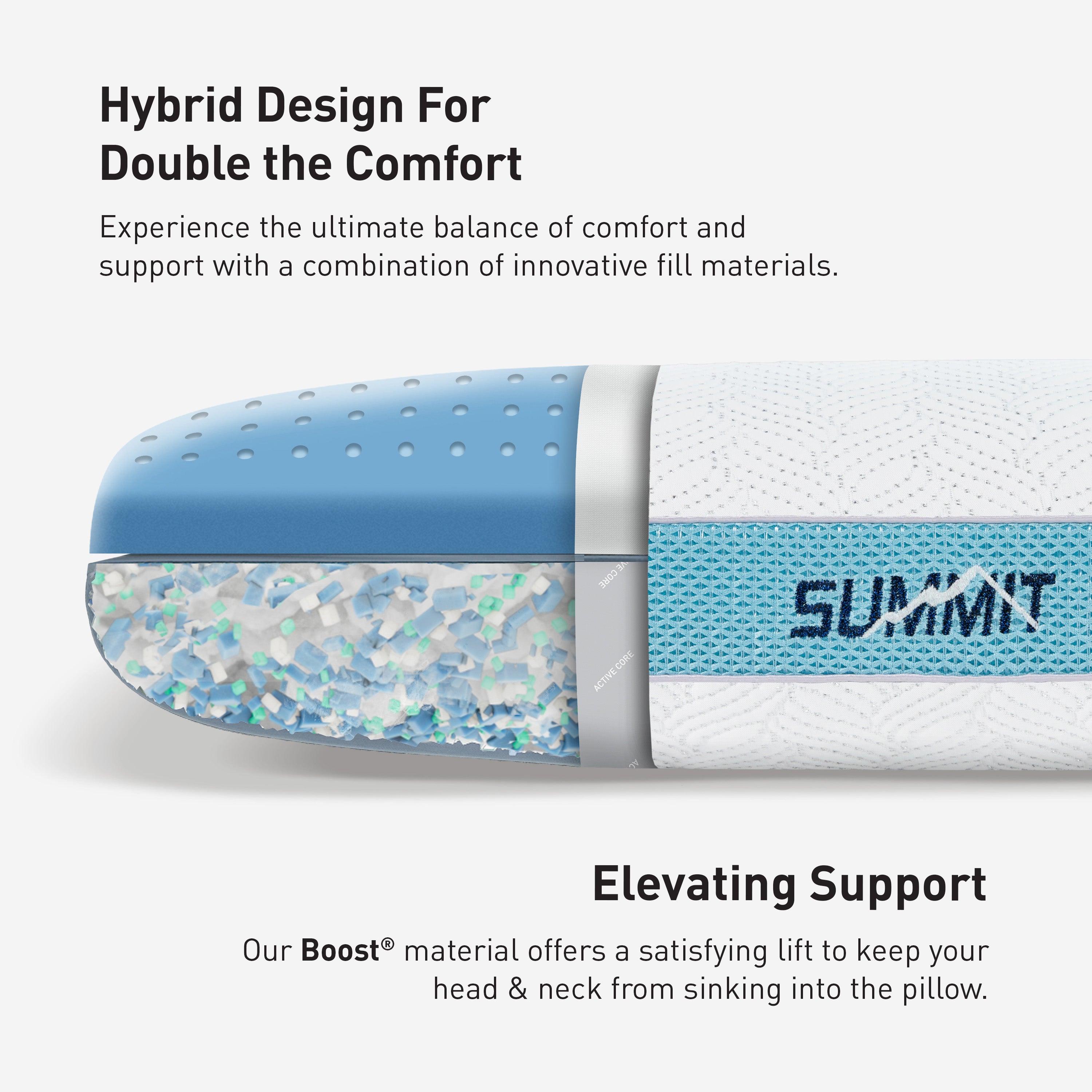 BEDGEAR Summit 0.0 Performance Pillow - Thumbnail 5