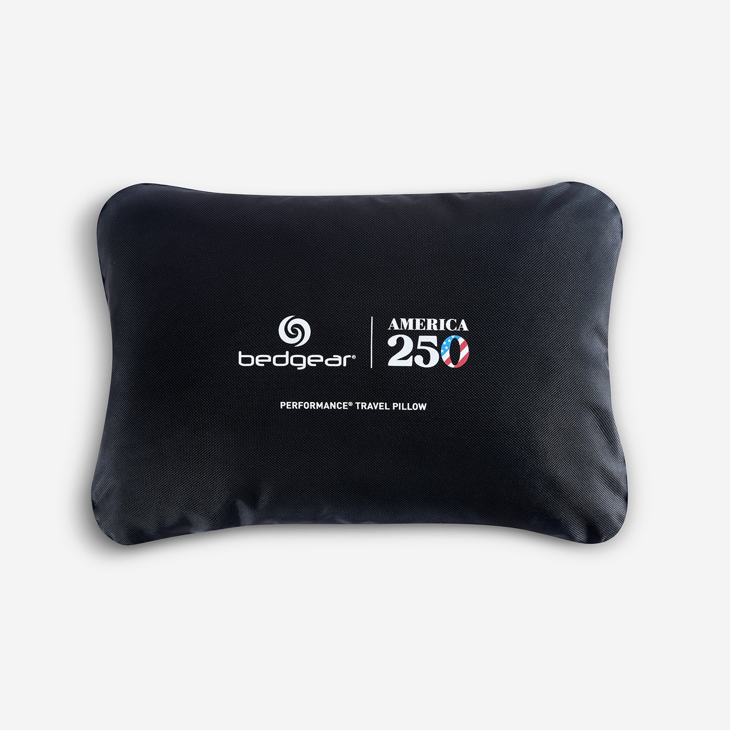 A photo of BEDGEAR's travel pillow in a black case. 