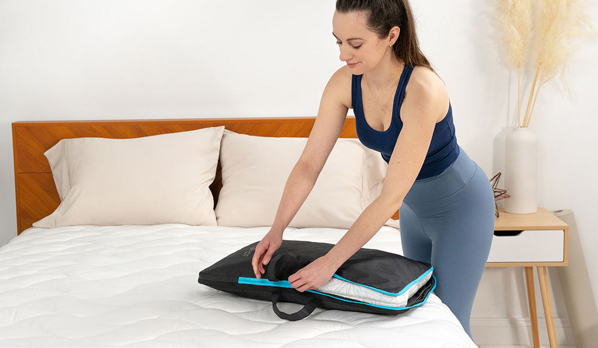 SleepKeeper Pillow Carrier Travel Bag – Standard/Head Pillow Size, Portable Storage